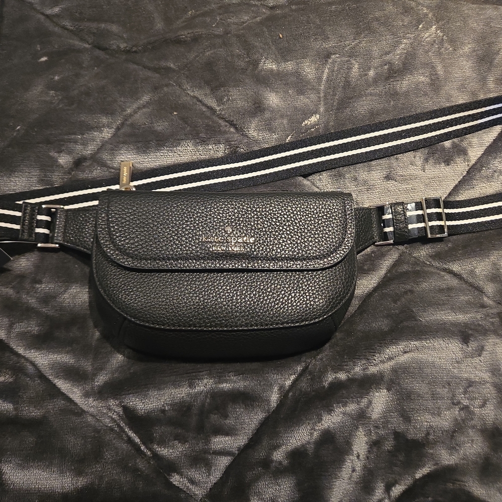 Sold Sold Sold.kate Spade Black Textured Crossbody Bag